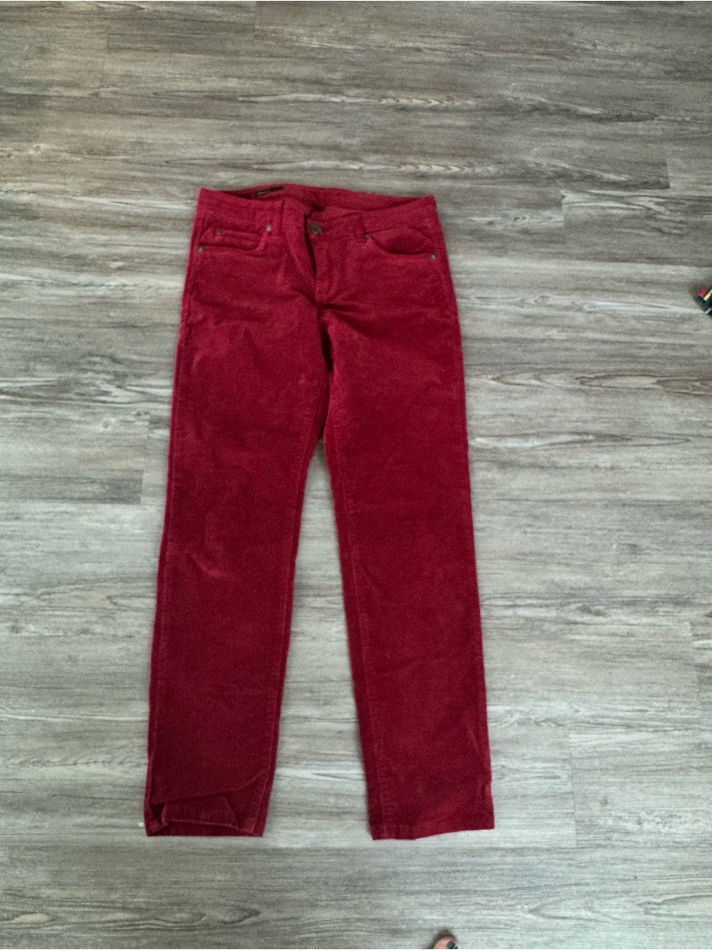 Kut from the Kloth Women's Straight-Leg Corduroy Jeans in Red